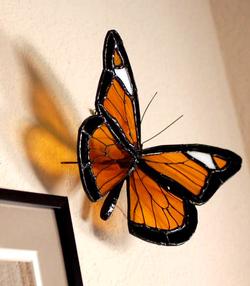 stained glass butterfly (monarch)
