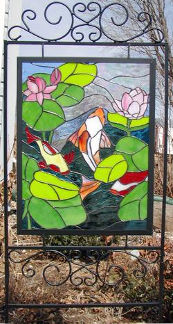 Glass Garden Art by our Facebook Fans