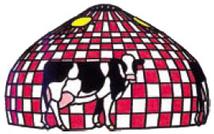 18 country chew'n cow lamp pattern