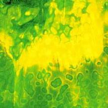 uroboros verdant green with lemon yellow mottled