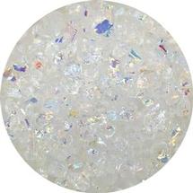 2 oz Rainbow Dichroic Frit on Clear- 90 COE
