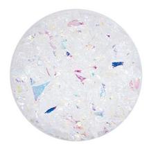 2 Oz Rainbow Dichroic Coarse Frit On Clear - 96 Coe