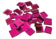 1/2 Magenta Purple Mirror Tiles - 8 oz