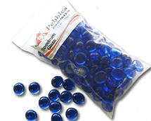 Pale Blue Transparent Pebbles - 96 COE