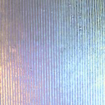 Bullseye Clear Reed Iridized Double Rolled - 90 COE