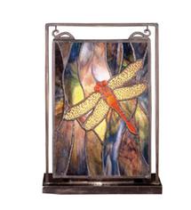 Dragonfly Lighted Mini Tabletop Window�