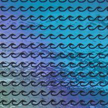 4 x 4 Waves Laser Etched on Thin Black - 96 COE