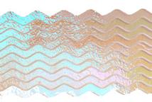 6mm Pink / Violet Waves On Clear - 96 Coe