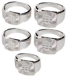 Silver Plated Ring Assortment - 5 Pack