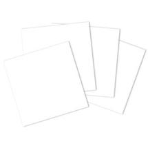System 96 6 White Glass Squares - 4 Pack