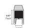 1/4 Adjustable U Zinc Came - Strip 1