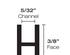 3/8 Flat H Lead Came - 45 lbs. Box 1