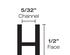 1/2 Flat H Lead Came 1