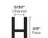 3/8 Flat H Lead Came 1