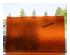 Bullseye Sunset Coral Transparent Double Rolled - 90 Coe 1