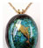 Glass Accents Trees Gold Decal 3