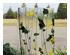 Bullseye Fracture Streamer Green and Yellow with Black on Clear (Summer) - 90 Coe 1