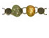Gold Plate Oval Link Bracelet - 2 Pack 2