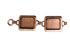 Alexa Copper Rectangle Cabochon Bracelet 1