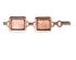 Alexa Copper Rectangle Cabochon Bracelet 2