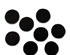 Pre-Cut Black Circles - 90 COE 2