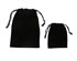 2-3/4 x 3 Black Velvet Pouches 1