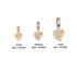 Small Sterling Silver Plated Jewelry Heart Bails - 25 Pack 3