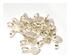Large Sterling Silver Plated Jewelry Heart Bails - 25 Pack 2