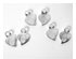 Sterling Silver Plated Heart Earring Bails - 12 Pair 1
