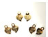 18k Gold Plated Heart Earring Bails - 12 Pair 1