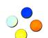 Fuseworks Dichroic Textures Pre-Cut Circles - 90 COE 3