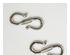 Folk Art Silver Finish S Hooks - 1 Pair 1
