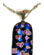 1 LB CBS Borderline Pattern Dichroic Scrap Thin Black - 96 COE 1