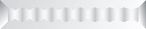 Rectangle Zipper Bevel 1 x 5, Zipper Bevels