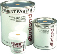 Inland Black Cement - 15 lbs, Stained Glass Supplies Sale