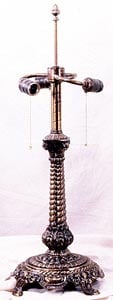 21 1/2 Rope Lamp Base with Onyx, Large Bases - In Stock