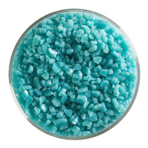 1 lb Turquoise Blue Opal Frit - Coarse, Coarse Frit
