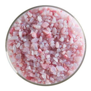 1 lb Bullseye Pink Opal Frit - Coarse, Coarse Frit