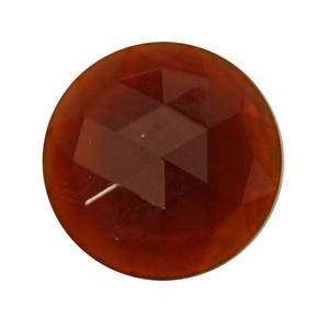 round amber 25mm faceted jewel, Faceted Jewels