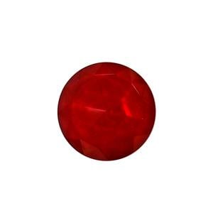 Round Red 25mm Faceted Jewel, Faceted Jewels
