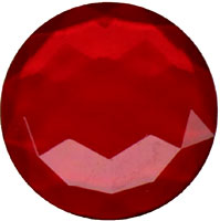 round red 20mm faceted jewel, Faceted Jewels