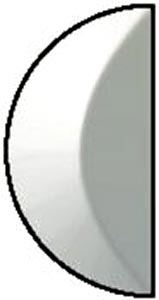 2 half circle bevel, Circles & Ovals