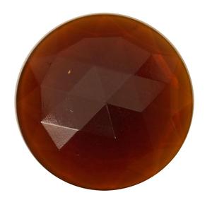 round amber 30mm faceted jewel, Faceted Jewels