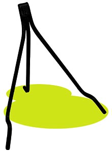 Iron Easel for Stepping Stones, Outdoor Molds