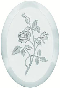 Economy Bevel - Engraved Rose