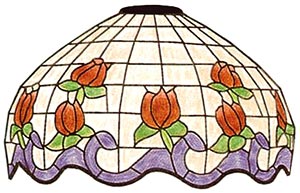 18 Rose Border Lamp Pattern