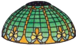 16 Fleur de lis lamp pattern