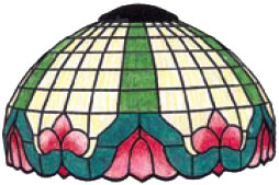 19 1/2 Molcany art nouveau lamp pattern