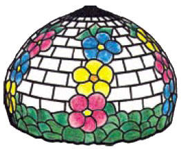 19 1/2 Floral Globe Lamp Pattern