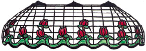 40 Rose border worden lamp pattern